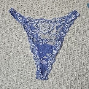 NWT Vintage La Perla Thong - Made in Italy - Blue - Size 3 / Medium